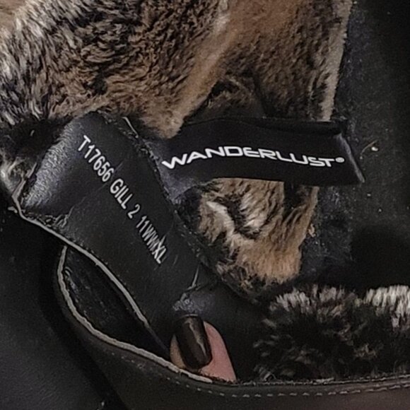 Wanderlust Gill-2 Velcro Women's Size 11 WIDE WIDTH Winter Boot Black Waterproof - Picture 9 of 13